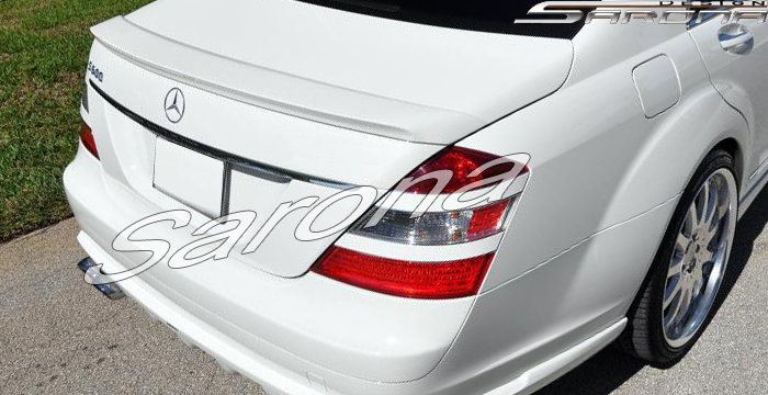 Custom Mercedes S Class  Sedan Trunk Wing (2007 - 2013) - $379.00 (Part #MB-080-TW)